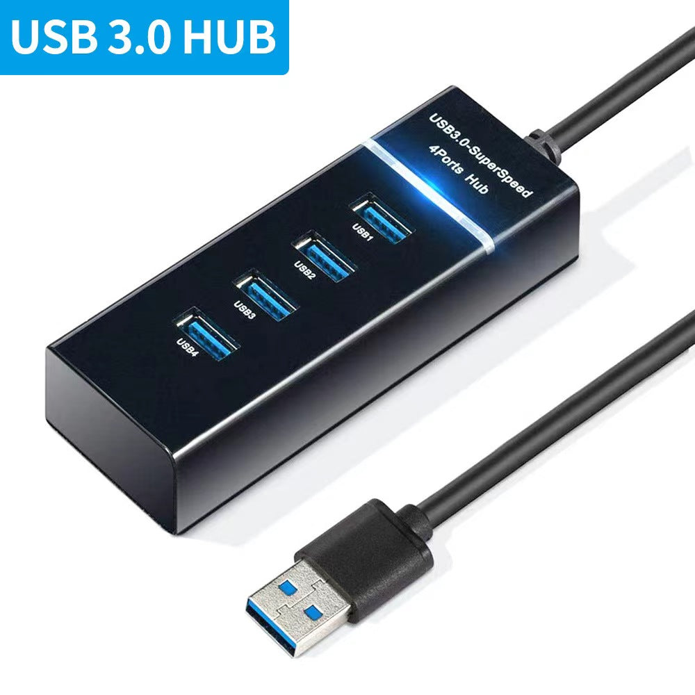 4-Port Powered USB 2.0 Hub with 1.2M Long Cable & Fuse Protection