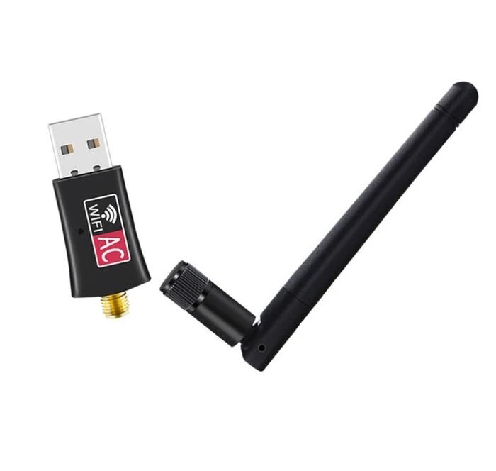 Dual-Band 600Mbps USB WiFi Adapter for PC, Mac & Linux
