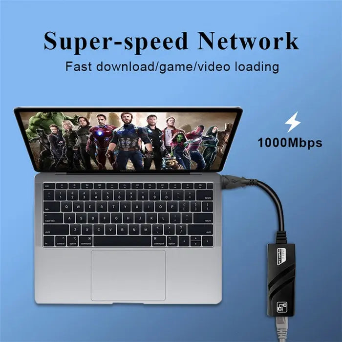 USB-C 3.0 to Gigabit Ethernet Adapter | 1000Mbps LAN Network Adapter