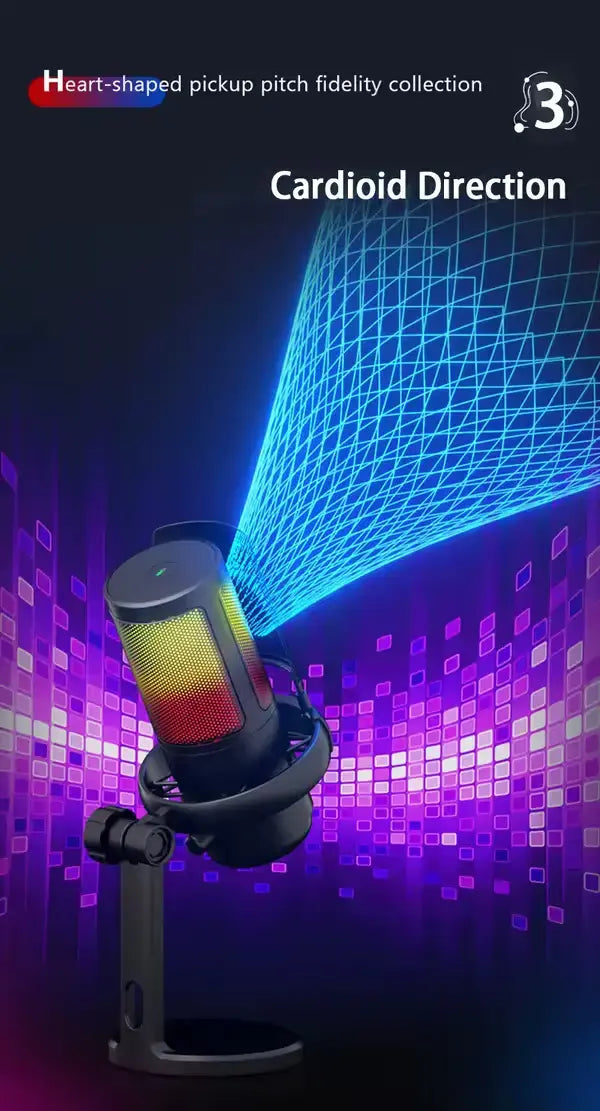 GAM-ME6S RGB Desktop USB Condenser Microphone