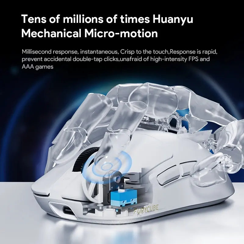 FURYCUBE R7 Tri-Mode Wireless Gaming Mouse