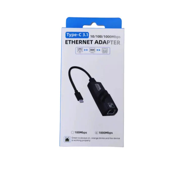 USB-C 3.0 to Gigabit Ethernet Adapter | 1000Mbps LAN Network Adapter