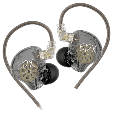 KZ EDX Lite Earphones with Mic Crystal Gray
