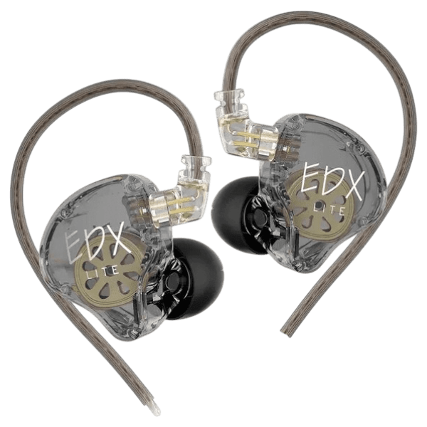 KZ EDX Lite Earphones with Mic Crystal Gray