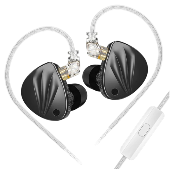 KZ Krila Hybrid Technology 1DD+1BA Hybrid Earphones Black with Mic