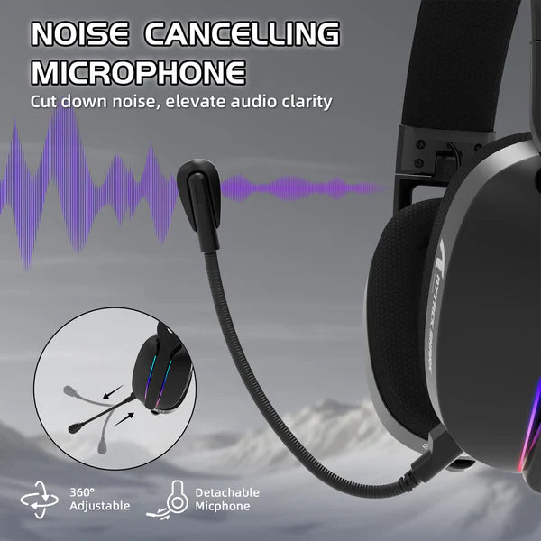 ATTACK SHARK L90 Foldable RGB Ultra-Light Tri-Mode Gaming Headset