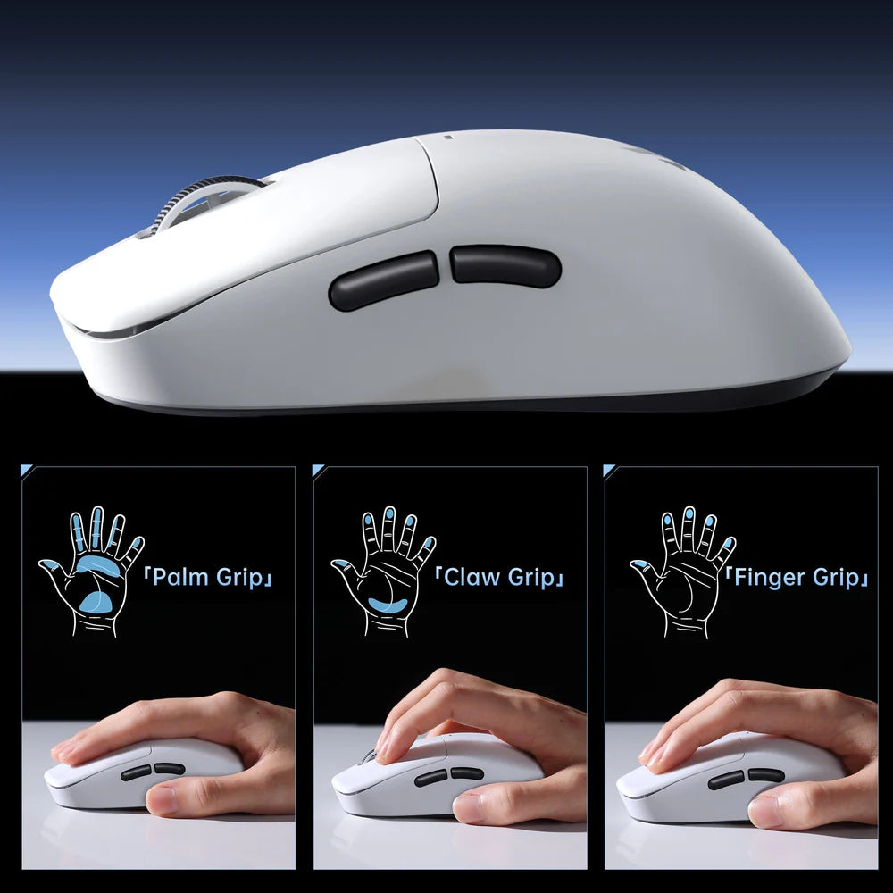 MCHOSE M7-1 TTC Golden Switch Wireless Gaming Mouse (White)
