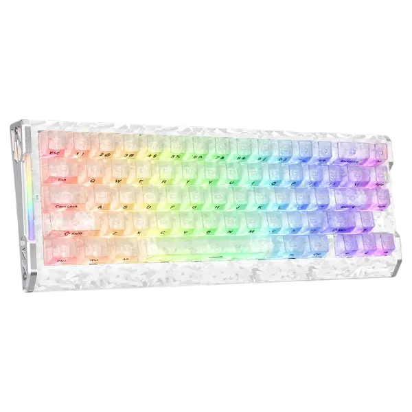 ATTACK SHARK R68 HE Carbon Fiber Rapid Trigger Keyboard Magnetic Switch (Forged Carbon Fiber Composite Keycaps)