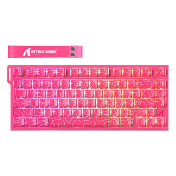 ATTACK SHARK R82 HE Rapid Trigger Keyboard Magnetic Switch with 0.005MM RT