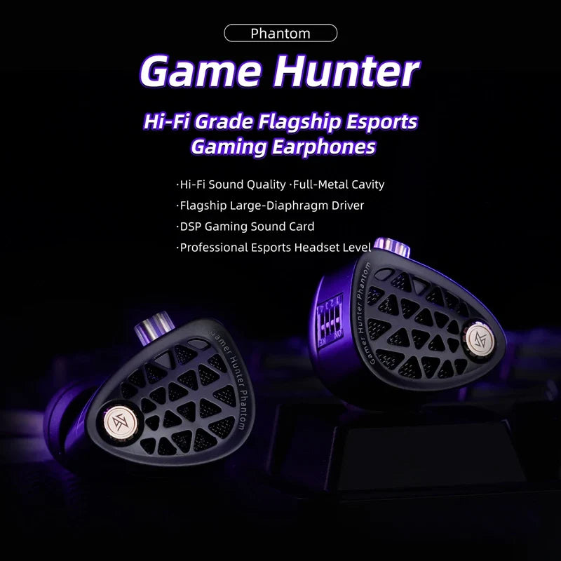 KZ Phantom – Flagship Hi-Fi Gaming Earphones Black