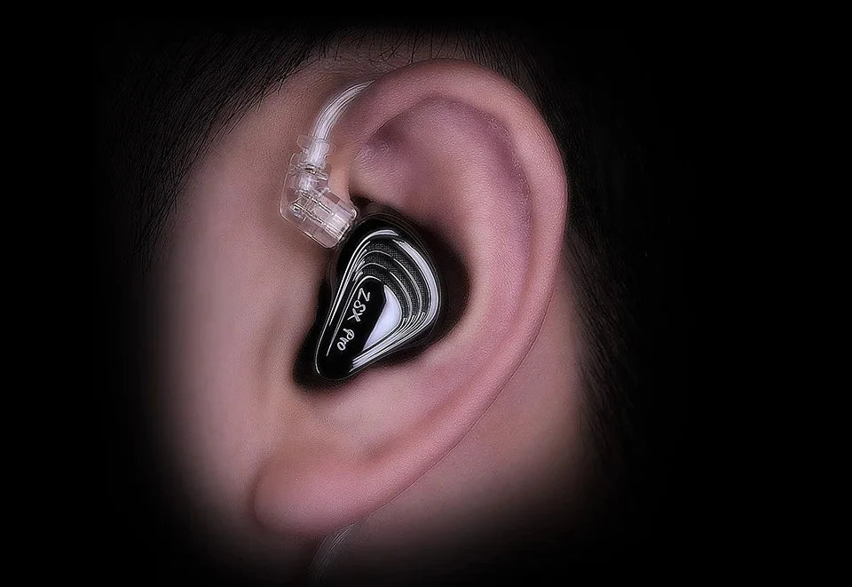 KZ ZSX Pro - 12 Drivers IEM Earphones Black