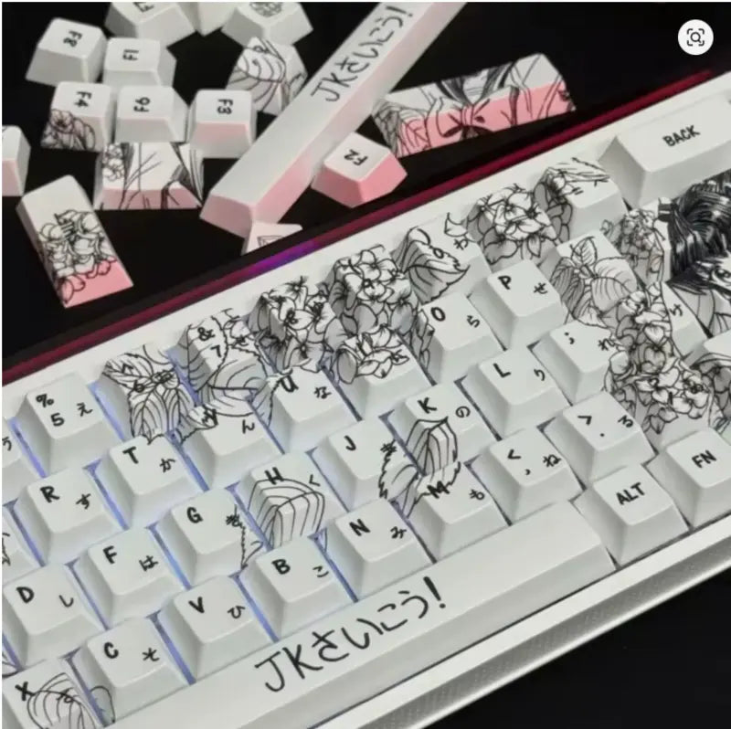 FGT-015K Cute Anime Keycaps Set – 141 Keys
