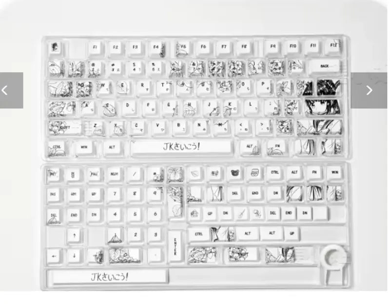 FGT-015K Cute Anime Keycaps Set – 141 Keys