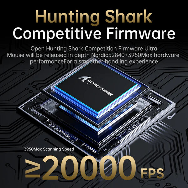 ATTACK SHARK V5 Ultra-Light Tri-Mode Gaming Mouse