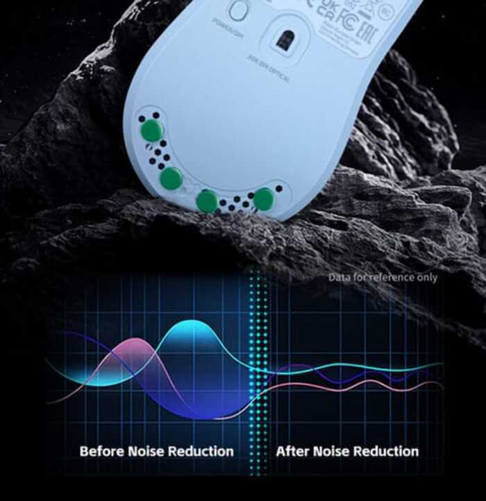 AURA VELO Low Noise Premium Mouse Skates (Green)