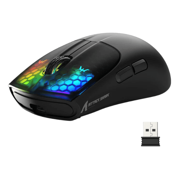 ATTACK SHARK X5 Wireless Gaming Mouse (Tri-Mode RGB Ultra-Light Mouse)