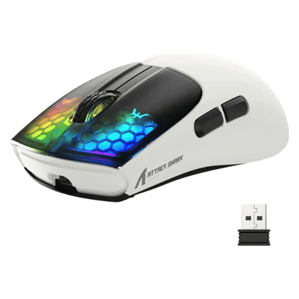 ATTACK SHARK X5 Wireless Gaming Mouse (Tri-Mode RGB Ultra-Light Mouse)
