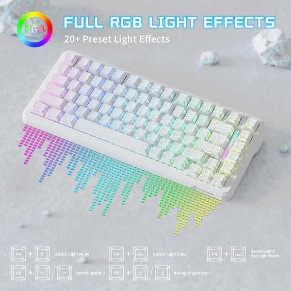 ATTACK SHARK X82PRO HE Wireless Rapid Trigger Gaming Keyboard Magnetic Switch