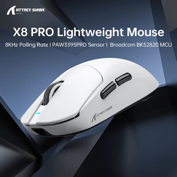 ATTACK SHARK X8PRO Tri-mode Wireless Gaming Mouse 40000 DPI Ultra Lightweight