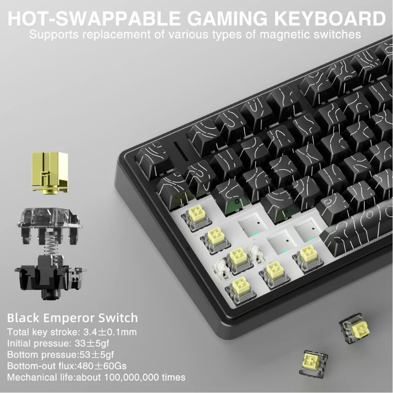AULA F75 HE 8K Tri-Mode Magnetic Gaming Keyboard