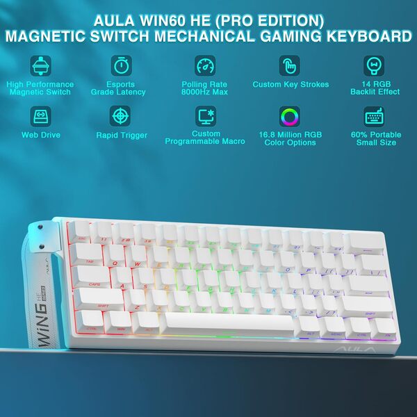 AULA WIN60HE Magnetic Switch Keyboard