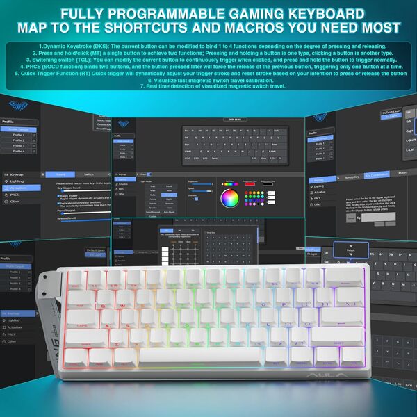 AULA WIN60HE Magnetic Switch Keyboard