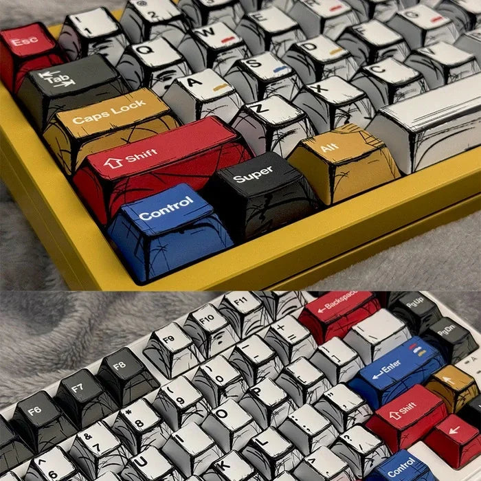 FGT-002K Comic Style Keycaps Set – 136 Keys