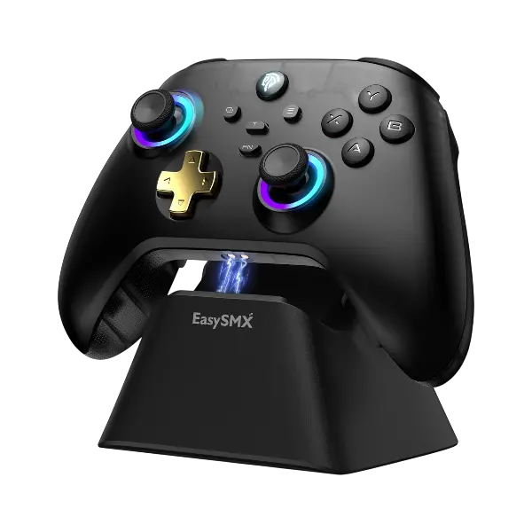 EasySMX D05 Wireless Bluetooth Pro Controller with Charging Dock (Black)