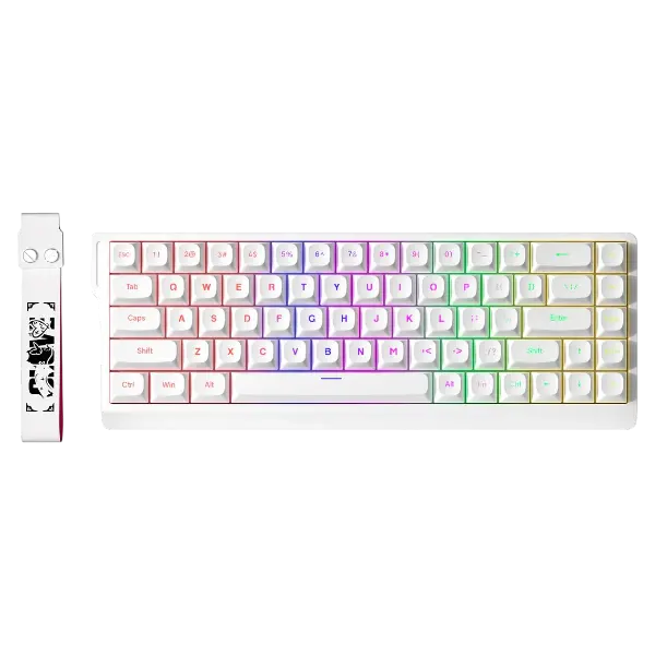 FURYCUBE IP68s Wireless Mechanical-Feel Gaming Keyboard White