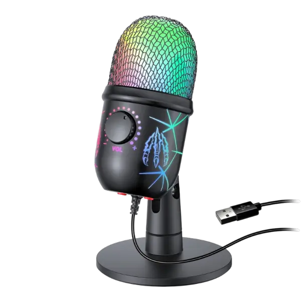 GAM-V5 COOL RGB Gaming USB Condenser Microphone with Noise Cancellation