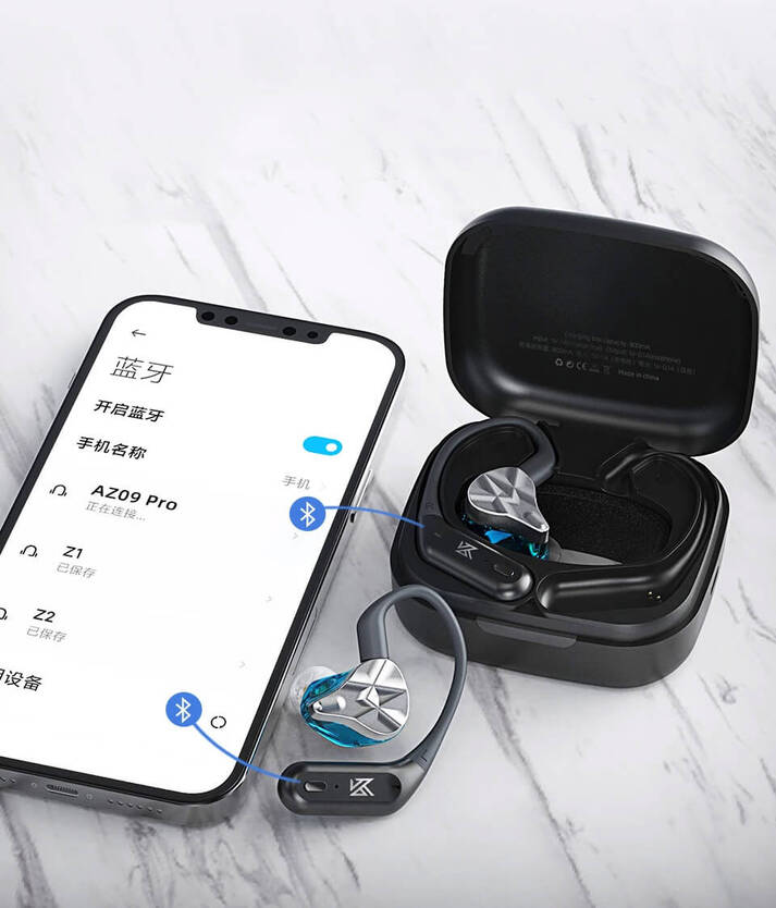 KZ AZ09 Pro TWS HD Bluetooth Ear Hooks C