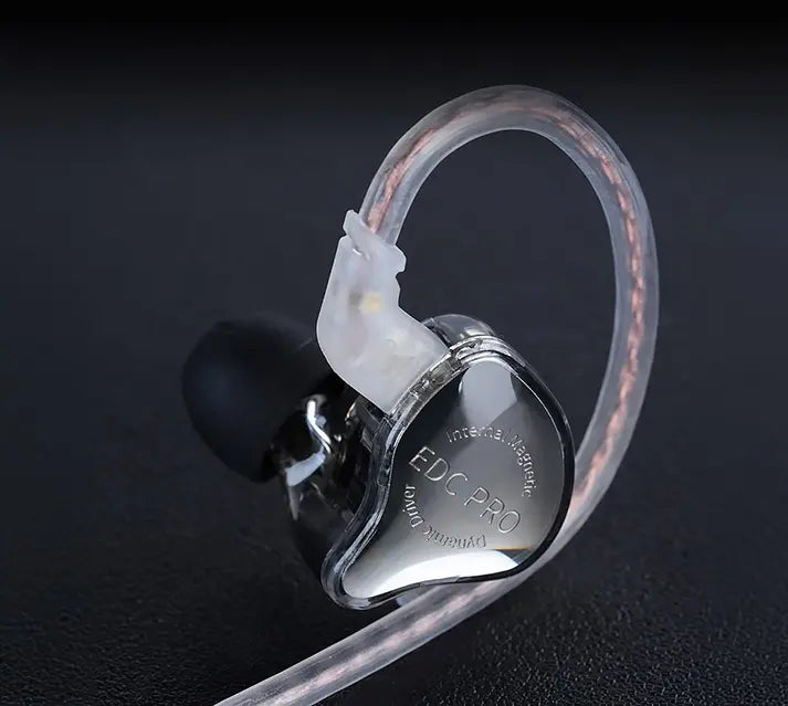 KZ EDC Pro Earphones with Mic – OFC Flat Cable