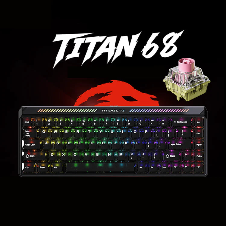 FGG-MADLIONS TITAN 68 Turbo Elite Hall-Effect Gaming Keyboard – Black
