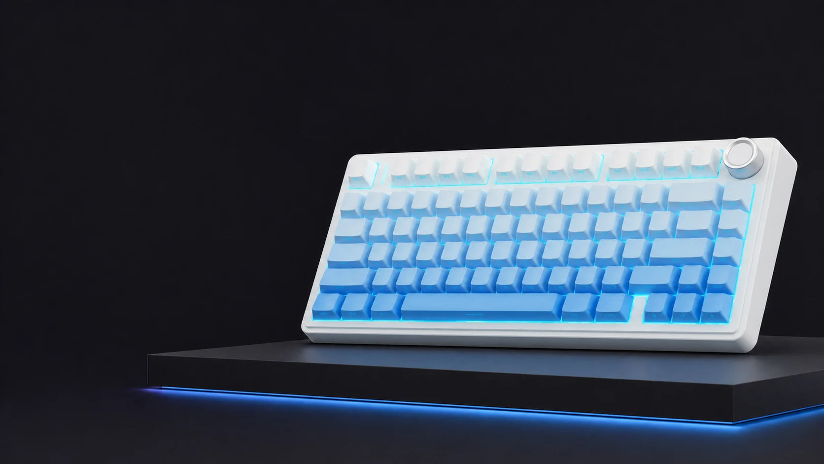 Blue AULA F75 Pro mechanical keyboard