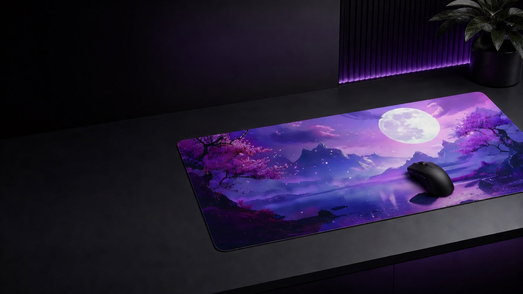 FGT Aqua Purple Starlight gaming mousepad