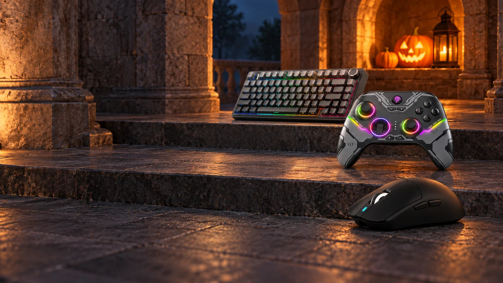 ForgeTech controller, keyboard, and mouse setup