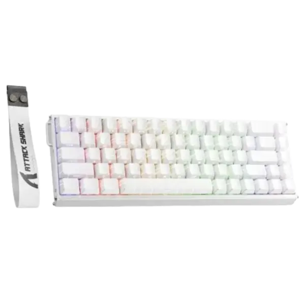 ATTACK SHARK X68MAX HE wired magnetic keyboard with CNC aluminum body, RGB lighting, and 0.005mm rapid trigger accuracy