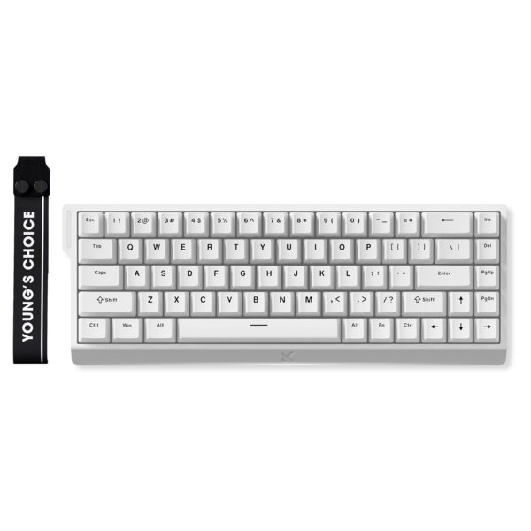 MCHOSE Ace 68 White Magnetic Switch Gaming Keyboard