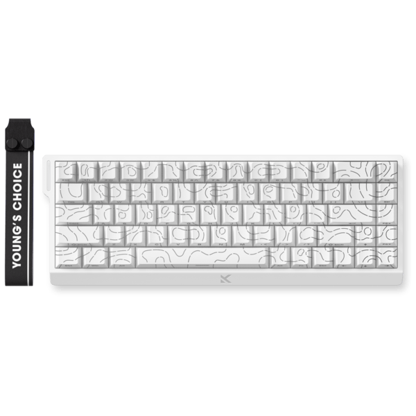 MCHOSE Ace 68 White Topographic Magnetic Switch Keyboard