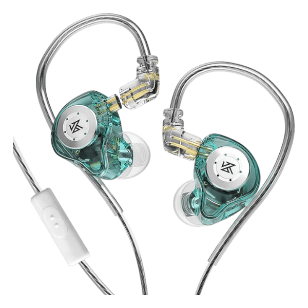 KZ EDX Pro Cyan Earbuds with Mic – Hi-Fi Bass Dual Magnetic Drivers