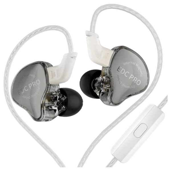 KZ EDC Pro Earphones with Mic Silver-Plated Cable – Buy in Lebanon