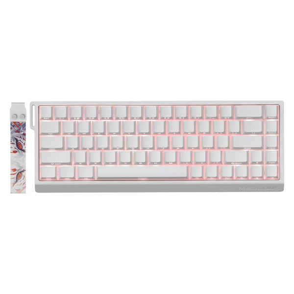 MADLIONS MAD68 PRO White Magnetic Switch RGB Gaming Keyboard