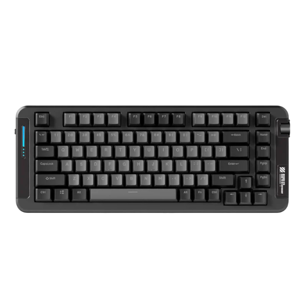 MCHOSE X75 Black Wireless Gasket Mount Mechanical Keyboard with Hyacinth Switch, 75% layout, RGB wraparound lights