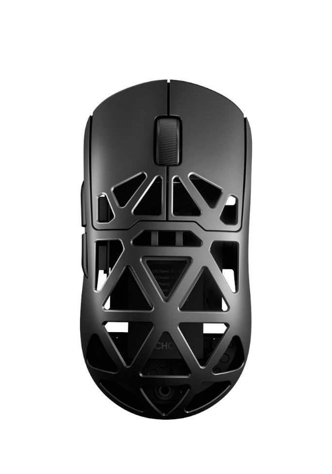 MCHOSE AX5 Pro Max wireless gaming mouse, showing its lightweight magnesium exoskeleton and sleek design