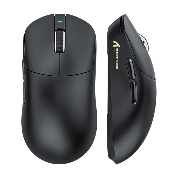 Attack Shark X8ULTRA Black Wireless Gaming Mouse with PAW3950MAX sensor and 20,000 FPS motion capture