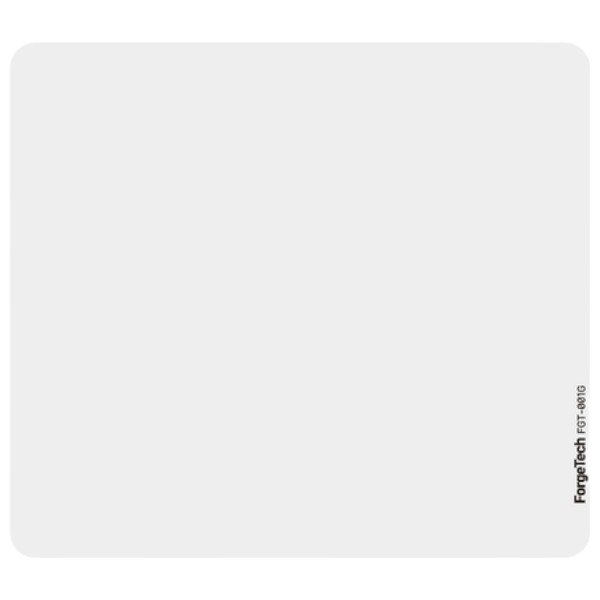 Alt Text: FGT White Tempered Glass Gaming Mouse Pad 450x400mm 3mm