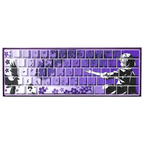 FGT-004K Raven Sakura Purple Keycaps Set 74 Keys