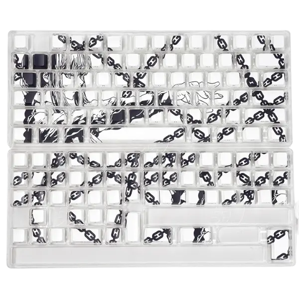 FGT-016K White Makima Anime PBT Keycaps Set 130 Keys