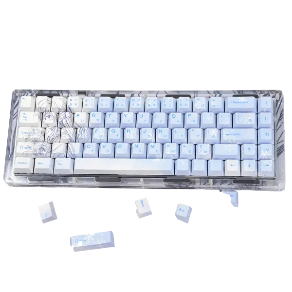 FGT-018K Nono Anime Keycaps Set 74 Keys PBT Cherry Profile