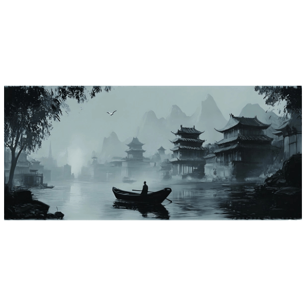 FGT Aqua River Landscape Waterproof Gaming Mousepad